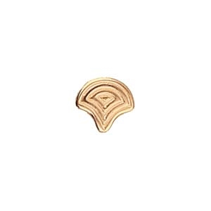 CYM-GNK-013050-RG - Vlasios - Ginko Bead Substitute - Rose Gold Plate - 1 Piece