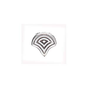 CYM-GNK-013050-SP - Vlasios - Ginko Bead Substitute - Antique Silver Plate - 1 Piece