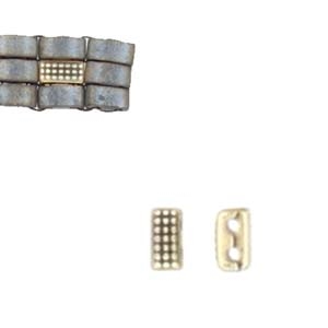 CYM-HT-012332-AB - Marathi - Half Tila Bead Substitute - Antique Brass Plated - 1 Piece