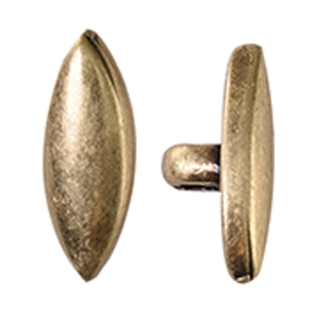CYM-M80-012488-AB - Livari - Miyuki 8/0 Seed Bead Substitute - Antique Brass Plated  - 1 Piece