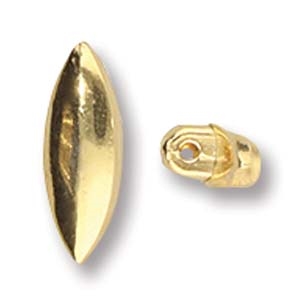 CYM-M80-012488-GP - Livari - Miyuki 8/0 Seed Bead Substitute - 24kt Gold Plated - 1 Piece