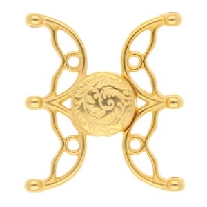 CYM-M80-013484-GP - Volakas - Miyuki 8/0 Magnetic Clasp - 24k Gold Plate - 1 Piece