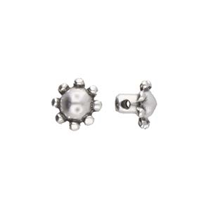 CYM-MN-012489-SP - Kalofana - Minos par Puca Bead Substitute - Antique Silver Plated - 1 Piece