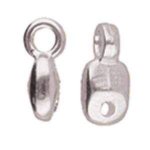 [ LS ] CYM-SD-012204-SP - Vourkoti - SuperDuo Bead Ending - Antique Silver Plated - 1 Piece