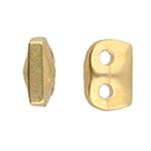 CYM-SD-012356-GP - Vitali - SuperDuo Bead Substitute - 24kt Gold Plated - 1 Piece