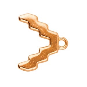 CYM-SD-013059-RG - Menites - SuperDuo Bead Ending - Rose Gold Plate - 1 Piece