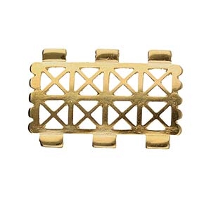 CYM-TL-012333-GP - Faragas - Tila Bead Connector - 24kt Gold Plated - 1 Piece