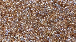 11/0 CZ1100030-98532 Crystal Brown Rainbow Czech Seed Beads - 10 Grams