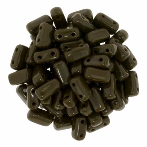 CzechMates Bricks 3x6mm - CZB-13720 - Chocolate Brown - 25 Pieces