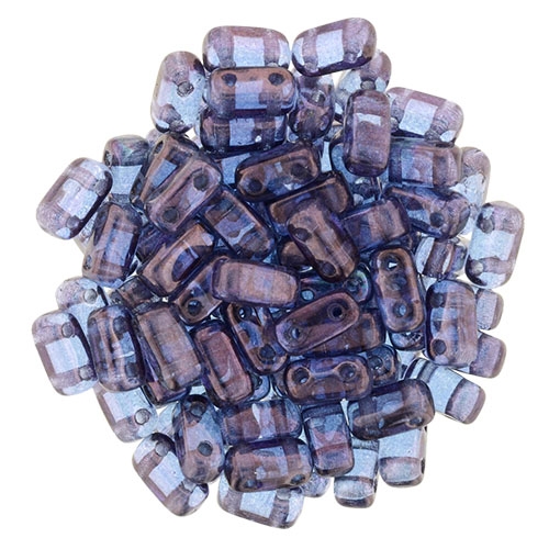 CzechMates Bricks 3x6mm - CZB-15726 - Luster - Transparent Amethyst