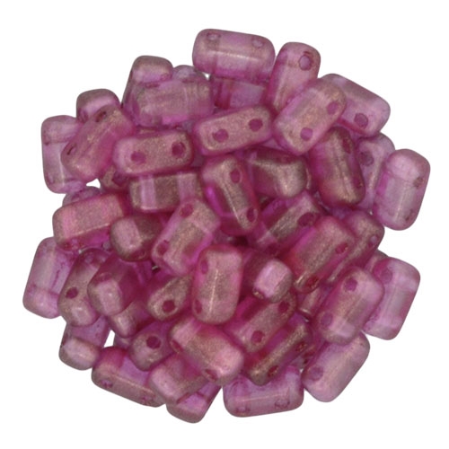 CzechMates Bricks 3x6mm - CZB-29260 - Halo - Madder Rose - 25 Pieces