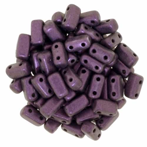 CzechMates Bricks 3x6mm - CZB-79086 - Metallic Suede - Pink - 25 Pieces