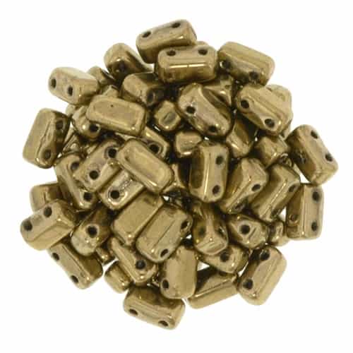 CzechMates Bricks 3x6mm - CZB-90215 - Bronze - 25 Pieces