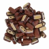 CzechMates Bricks 3x6mm - CZB-AM13610 - Matte - Apollo Umber - 25 Pieces