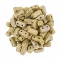 CzechMates Bricks 3x6mm - CZB-BI13070 - French Beige - Brown Iris - 25 Pieces