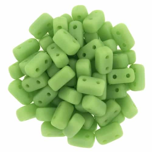 CzechMates Bricks 3x6mm - CZB-M53200 - Matte - Honeydew - 25 Pieces