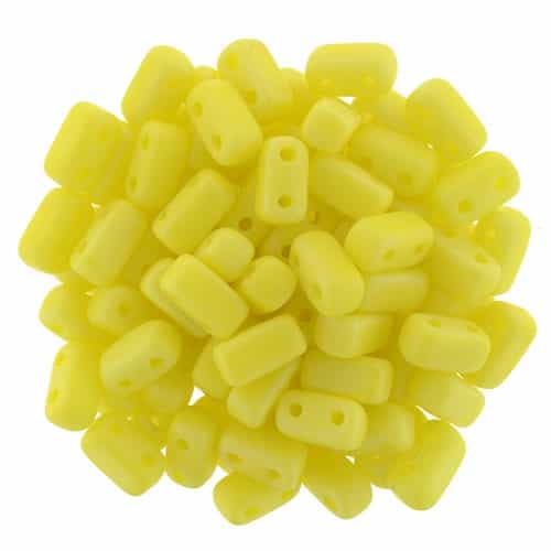 CzechMates Bricks 3x6mm - CZB-MLR8312 - Matte Luster Iris - Custard - 25 Pieces