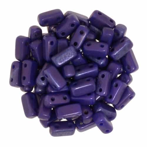 CzechMates Bricks 3x6mm - CZB-YM33060 - Indigo - Matte Vega - 25 Pieces