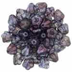 CZBBF-15726 - Baby Bell Flowers 4/6mm : Luster - Transparent Amethyst - 25 Count