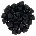 CZBBF-2398 - Baby Bell Flowers 4/6mm : Jet - 25 Count