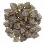 CZBBF-27171 - Baby Bell Flowers 4/6mm : Matte - Apollo - Gold - 25 Count