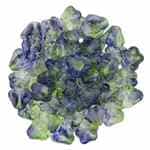 CZBBF-48006 - Baby Bell Flowers 4/6mm : Dual Coated - Blueberry/Green Tea - 25 Count