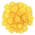 CZBBF-K3111 - Baby Bell Flowers 4/6mm : Coated - Satin Buttercup - 25 Count