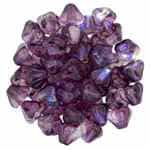 CZBBF-K4907 - Baby Bell Flowers 4/6mm : Coated Violet AB - 25 Count