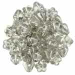CZBBF-SL0003 - Baby Bell Flowers 4/6mm : Crystal - Silver-Lined - 25 Count