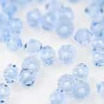 Preciosa Machine Cut 3mm Bicone Crystals : CZBC3-6002 - Light Aqua - 25 count