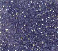 Preciosa Machine Cut 3mm Bicone Crystals : CZBC3-X2051 - Tanzanite AB - 25 count