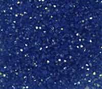 Preciosa Machine Cut 3mm Bicone Crystals : CZBC3-X6031 - Blue Capri AB - 25 count