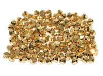 Preciosa Machine Cut 4mm Bicone Crystals : CZBC4-2X4510 - 2AB Aurum - 25 count