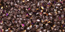 Preciosa Machine Cut 4mm Bicone Crystals : CZBC4-PR2005 - Purple Iris - Amethyst - 25 count