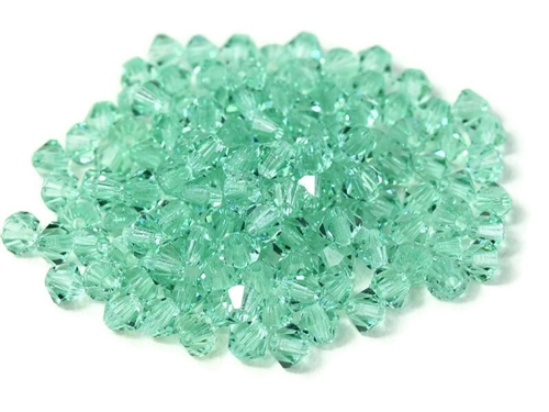 Preciosa CZBC6-50005 - 6mm Bicone Czech Crystal - Caribbean Sea - 25 Count