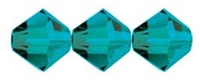 Preciosa CZBC6-6023 - 6mm Bicone Czech Crystal - Blue Zircon - 25 Count