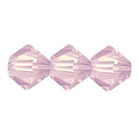 Preciosa CZBC6-7135 - 6mm Bicone Czech Crystal - Rose Opal - 25 Count