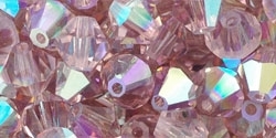 Preciosa CZBC6-LTAMYAB - Bicone Czech Crystal - Light Amethyst AB - 25 count