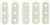 CZBEAM-L0300 - CzechMates Beam 3/10mm : Luster - Opaque White - 25 Count