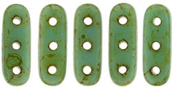 CZBEAM-T6313 - CzechMates Beam 3/10mm : Opaque Turquoise - Picasso - 25 Count