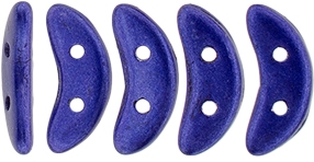 CZCRESC-05A06 : CzechMates Crescent : ColorTrends: Saturated Metallic Ultra Violet - 4 Grams - Approx 30 Beads