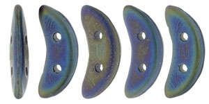 CZCRESC-21135 : CzechMates Crescent : Matte Iris Blue - 4 Grams - Approx 30 Beads