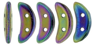 CZCRESC-21495 : CzechMates Crescent : Iris - Purple - 4 Grams - Approx 30 Beads