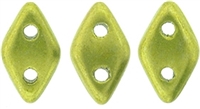 CZDIA-05A09 - CzechMates Diamond 4x6mm Tube 2.5" : ColorTrends: Saturated Metallic Lime Punch - Approx 8 Grams