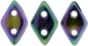 CzechMates Diamond 4x6mm Tube 2.5" : Iris - Purple - Approx 8 Grams