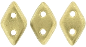 [ 9-3-B-2 ] CZDIA-K0171 - CzechMates Diamond 4x6mm Tube 2.5" : Matte - Metallic Flax - Approx 8 Grams