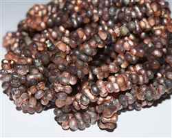 CZFAR-00030-27101 - Czech Farfalle Beads - Crystal Capri Etched - 5 Grams