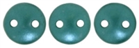 CzechMates Lentil 6mm : CZL-25027 - Pearl Coat - Teal - 25 Beads