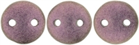 [ OR ] CzechMates Lentil 6mm : CZL-79086 - Metallic Suede - Light Pink - 25 Beads