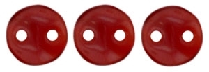 CzechMates Lentil 6mm : CZL-9008 - Siam Ruby - 25 Beads